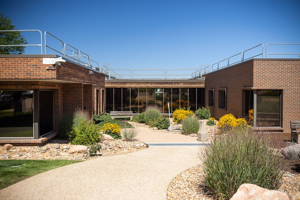 commercial building entrance