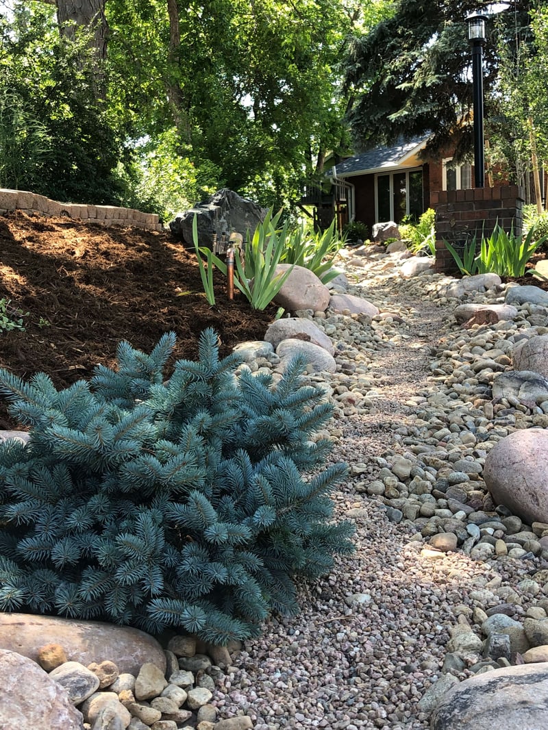 residential dry creek and drainage